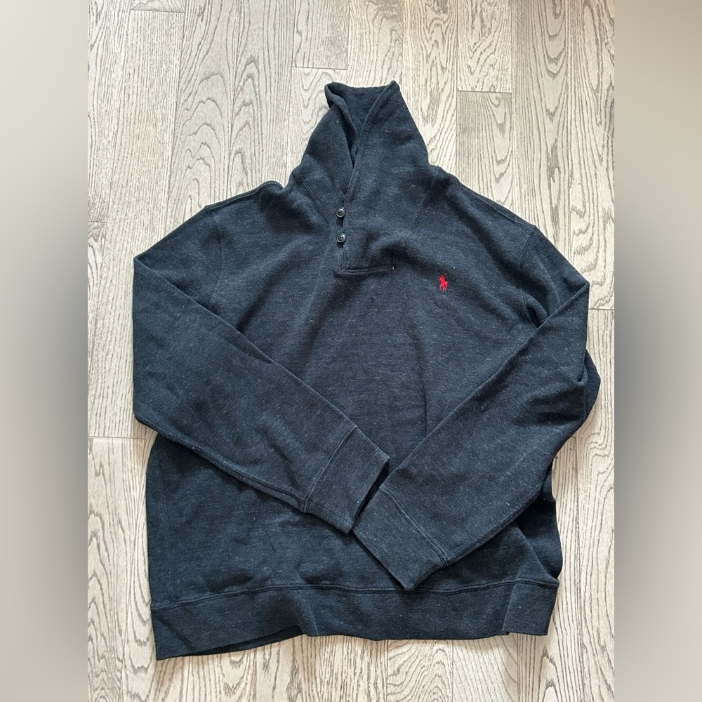 Polo ralph lauren knit pullover shawl cotton